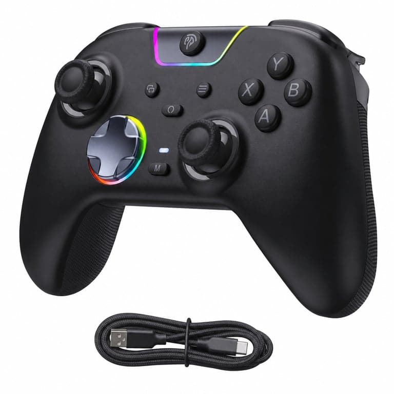 EasySMX X05 Pro Vezeték Nélküli Kontroller PC-hez – Hall Joystick — hibás, részben működik: LB gomb nem működik (állapot: lásd a 2. képet)
