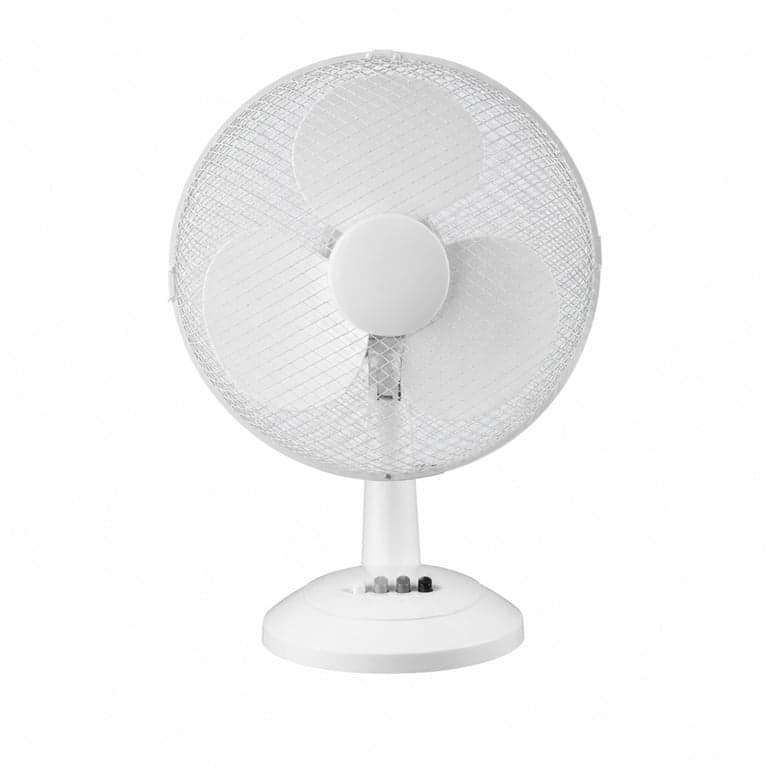 Fagor Aero Desk asztali ventilátor, fehér, 35W, 3 — hibás, alkatrésznek: Nem veszi fel az áramot és nem indul (állapot: lásd a 2. képet)
