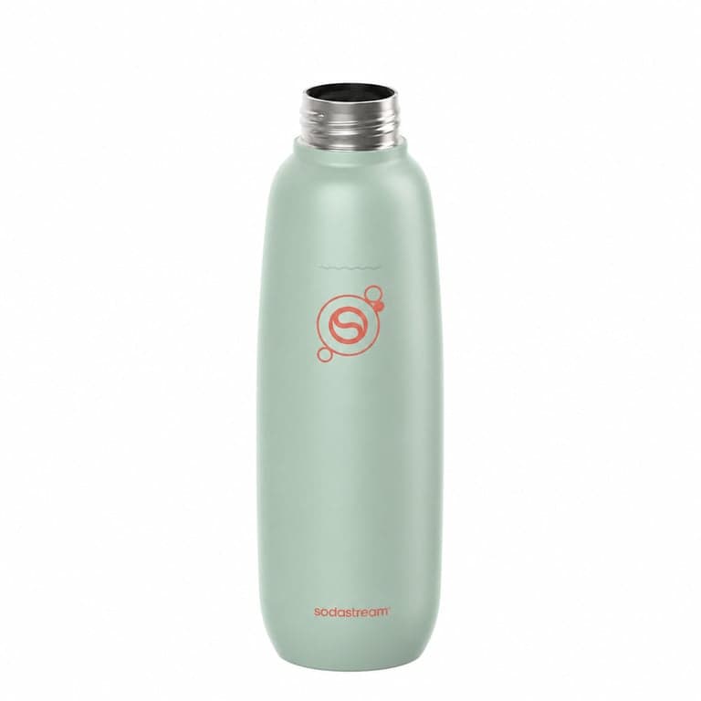 SodaStream Fizz & Go rozsdamentes acél szódáspalack 0,9 l mentazöld — hibás, alkatrésznek: Hiányzik a kupakja (állapot: lásd a 2. képet)