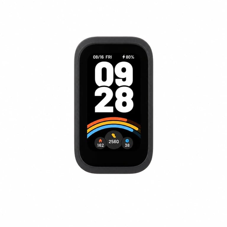 Xiaomi Smart Band 9 Active okoskarkötő, 1,47" TFT kijelző, 18 napos üzemidő, 5ATM — óraszíj és töltőkábel nélkül (állapot: lásd a 2. képet)