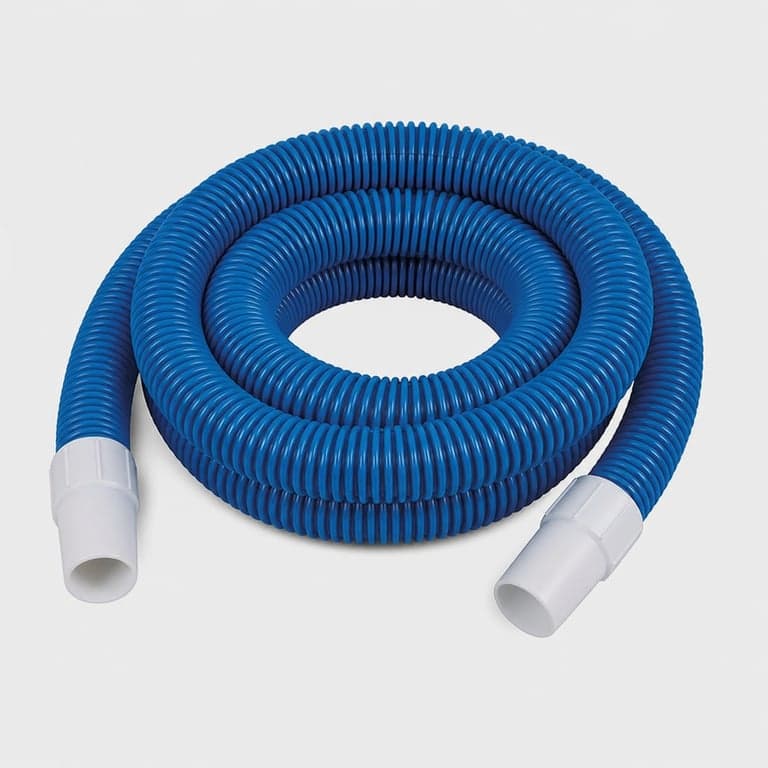 WERKA PRO Úszómedence Porszívó Tömlő Ø38 mm, 7 m, Alacsony Sűrűségű Polietilén, Földfeletti Medence Tisztításához, Kék — 7 db-os szett