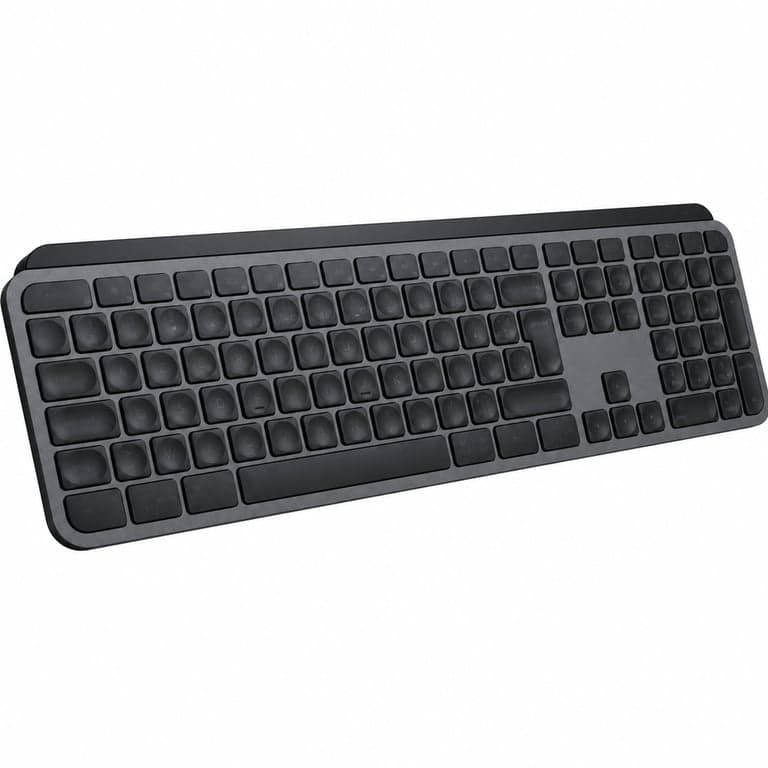 Logitech MX Keys S Vezeték nélküli Billentyűzet Francia AZERTY kiosztás Grafitszürke Hiányos USB-C — c-s kábel (állapot: lásd a 2. képet)