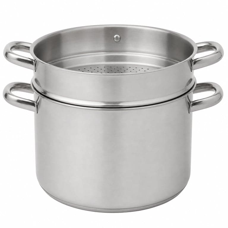 Baumalu rozsdamentes acél kuktafazék indukciós, 26 cm, 11 liter, ezüst - üvegtető nélkül (állapot: lásd a 2. képet)