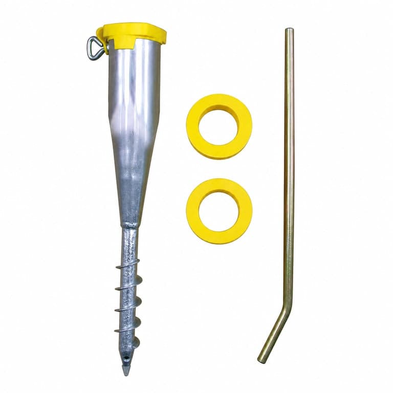 Alberts 610647 Becsavarozható Talphüvely Csövekhez Ø25-65 mm, 560 mm — 3 szűkítő gyűrű hiányzik (állapot: lásd a 2. képet)