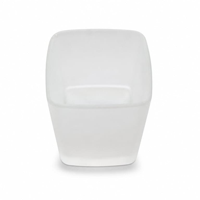 Emco Loft matt szatinált kristályüveg pohár folyékony szappanadagolóhoz, 155 ml, 7,4x7,4x9,7 cm, króm