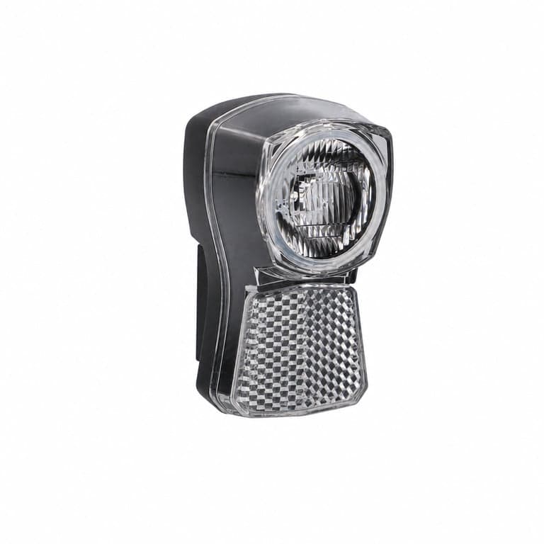 Fischer Fahrrad LED kerékpár első lámpa 45/20 Lux, akkumulátoros USB töltéssel, dinámó — USB töltőkábel nélkül (állapot: lásd a 2. képet)