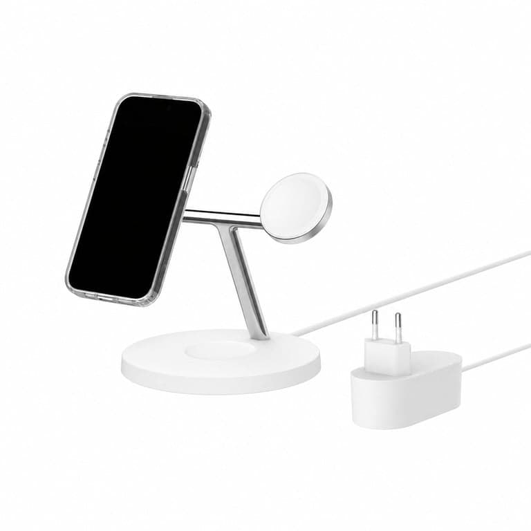 Belkin BoostCharge Pro 3 az 1-ben Qi2 Vezeték nélküli — hibás, alkatrésznek: nem veszi fel a töltést (állapot: lásd a 2. képet)
