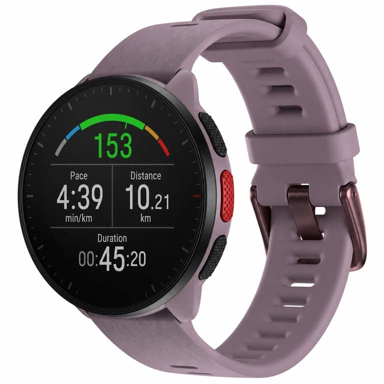 Polar Pacer GPS Futóóra Okosóra Purple Dusk S-L méret pulzusmérő lépésszámláló — Töltőkábele hiányzik (állapot: lásd a 2. képet)