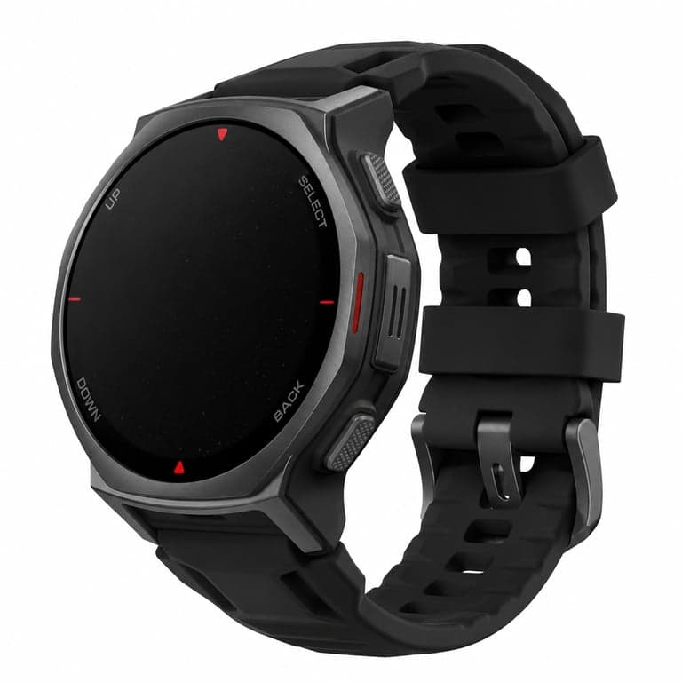 Amazfit T-Rex 3 Pro Outdoor Okosóra 44 mm Zafír AMOLED Kijelző — hibás, alkatrésznek: működésképtelen, javításra (állapot: lásd a 2. képet)