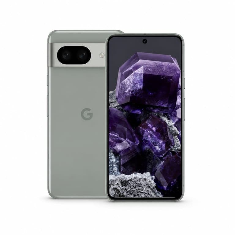 Google Pixel 8 okostelefon 256 GB Hazel — hibás, alkatrésznek: A képernyő érintésre ossze vissza ugrál és (állapot: lásd a 2. képet)