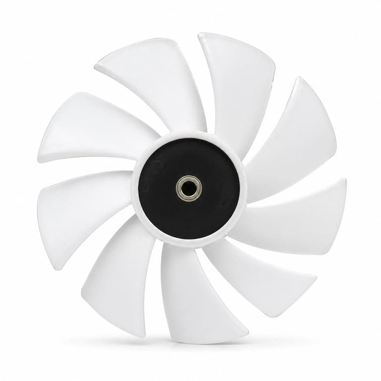 Ventilátormotor — Thermaltake CT200 PC Hűtőventilátor 200 mm Fehér Egycsomag, ventillátor lapát törött (alkatrész)