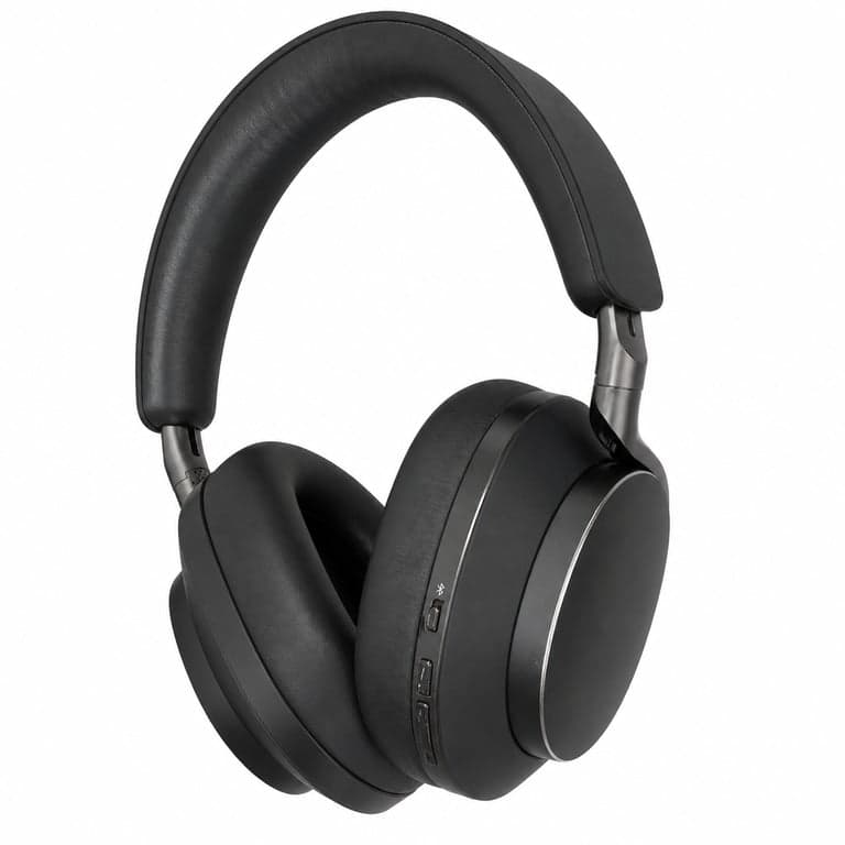 Bowers & Wilkins Px8 zajszűrős vezeték nélküli fejhallgató, Bluetooth — Kisebb kopások a gomboknál és az oldalán (állapot: lásd a 2. képet)