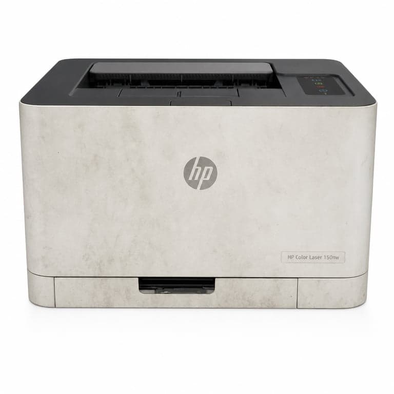 HP Color Laser 150nw Színes Lézernyomtató A4 USB Wi-Fi LAN — hibás, alkatrésznek: nem kapcsol be, hátul koszos (állapot: lásd a 2. képet)