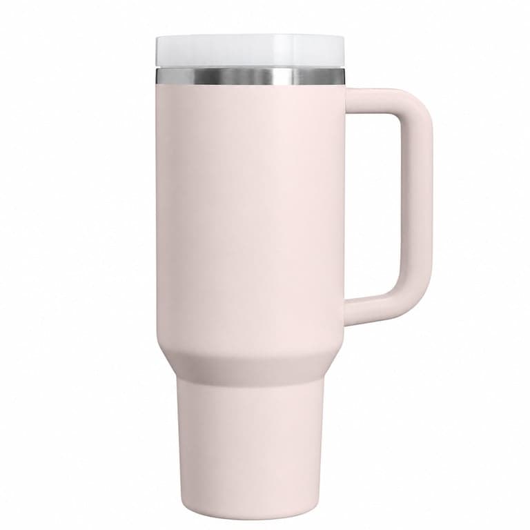 Stanley Quencher H2.0 Flowstate termosz ivópalack 1180 ml rózsaszín kvarcit szín szívószál — szívószál hiányzik (állapot: lásd a 2. képet)