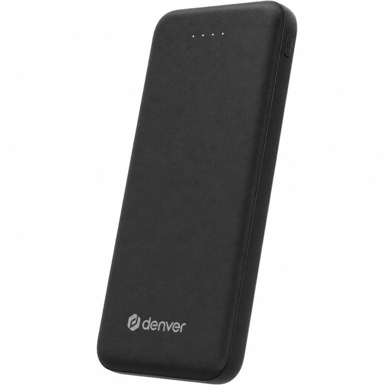 Denver PBS-10010B Powerbank 10000 mAh fekete - hordozható külső akkumulátor töltő — töltőkábel nélkül (állapot: lásd a 2. képet)