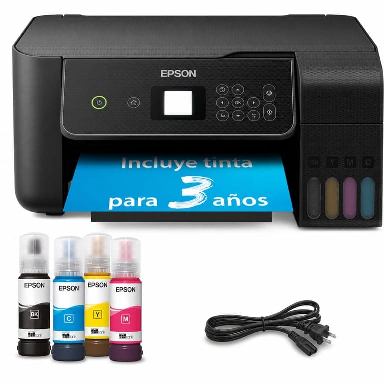Epson EcoTank ET-2870 A4 Wi-Fi tintatartályos multifunkciós nyomtató, másolás, szkennelés, LCD — használt darab (állapot: lásd a 2. képet)