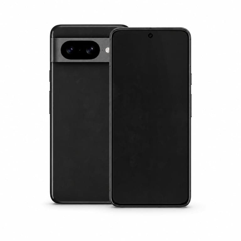 Google Pixel 8 okostelefon, 128 GB, vulkánfekete szín, kártyafüggetlen Android — A termék láthatóan használt (állapot: lásd a 2. képet)
