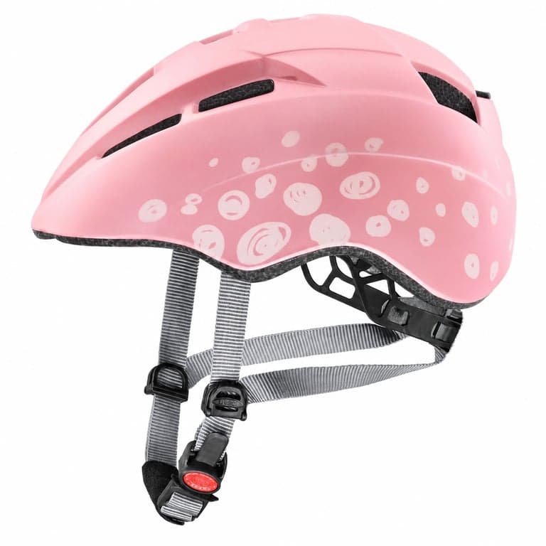uvex Kid 2 CC gyerek kerékpáros sisak, rózsaszín Polka mintás, 46-52 cm — Kisebb felületi karcok találhatók (állapot: lásd a 2. képet)