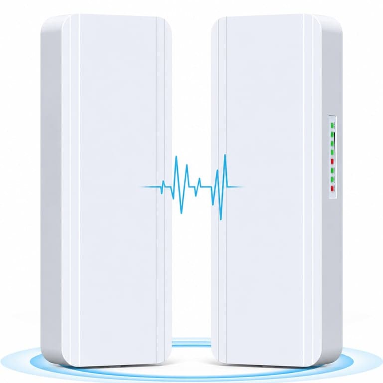 UeeVii 2,4G és 5G Dual Band Wireless Bridge IP65 Kültéri WiFi CPE Pont-Pont — A tápegységek nem tartozékok (állapot: lásd a 2. képet)