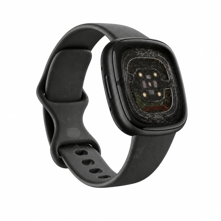 Fitbit Sense 2 okosóra GPS-szel EKG-val Shadow Grey grafitszürke szín — — hibás, alkatrésznek: nem jon be a képe (állapot: lásd a 2. képet)