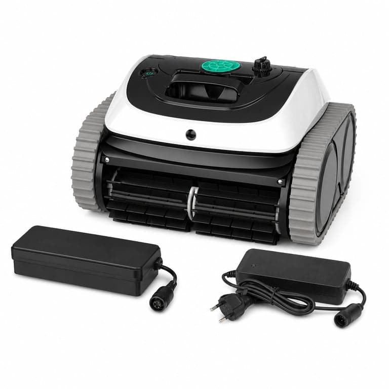 WYBOT C1 akkumulátoros medencetakarító robot fehér-zöld, padló — hibás, alkatrésznek: töltés után nem kapcsol be (állapot: lásd a 2. képet)