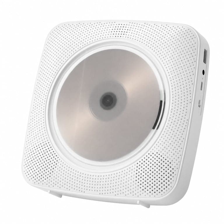 Kegaudio Hordozható CD Lejátszó Bluetooth Hangszóróval, Rádióval — USB töltőkábel és Távirányító nélkül (állapot: lásd a 2. képet)