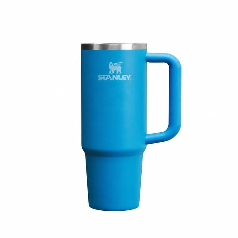 STANLEY 1913 Quencher H2.0 FlowState Ivópohár 0,89 L - Azure Kék — fedél és szívószál nélkül (állapot: lásd a 2. képet)