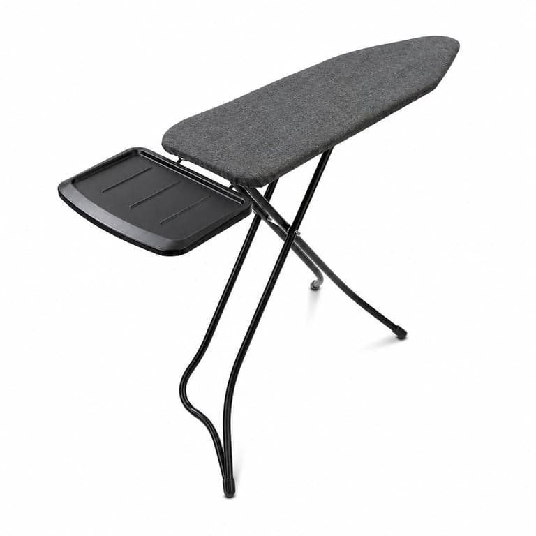Brabantia B-típusú vasalódeszka gőzállomáshoz, 124x38 cm, Denim Black, extra — egyik lába el van gorbülbe nélkül (állapot: lásd a 2. képet)
