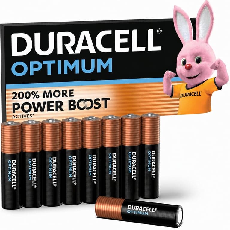 Duracell Optimum AAA alkáli mikro elem 1,5V LR03 MX2400 – csomag — 9 db-os szett