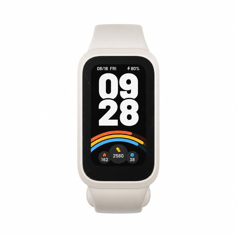 Xiaomi Smart Band 9 Active okoskarkötő, 1,47" TFT kijelző, 18 napos üzemidő — töltőkábel nélkül, kisebb karc (állapot: lásd a 2. képet)