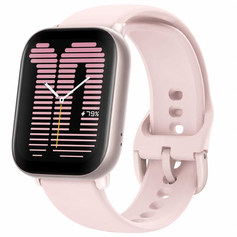 Amazfit Active 42 mm okosóra rózsaszín, GPS, AMOLED kijelző, Bluetooth, 14 napos — hibás, alkatrésznek (állapot: lásd a 2. képet)