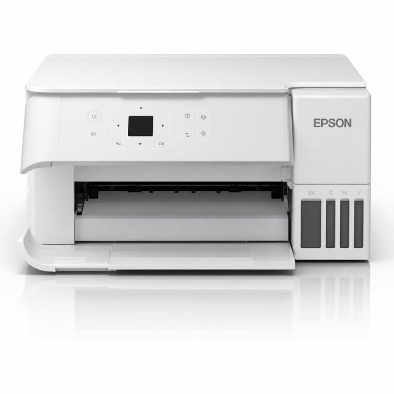 Epson EcoTank ET-2956 Fehér A4 Multifunkciós Tintasugaras Nyomtató Wi-Fi AirPrint — 3 év tinta készlet hiányzik (állapot: lásd a 2. képet)