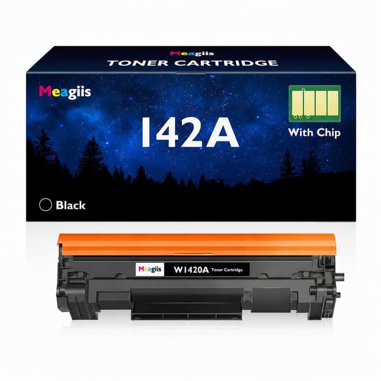 Meagiis 142A (W1420A) utángyártott fekete toner HP LaserJet M110w M140w M139w nyomtatókhoz, beépített chippel, 1 db