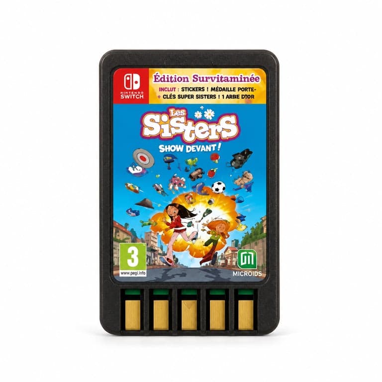 Nintendo Switch játékkártya — Microïds Les Sisters: Show Devant! Collector Edition Nintendo Switch (alkatrész)