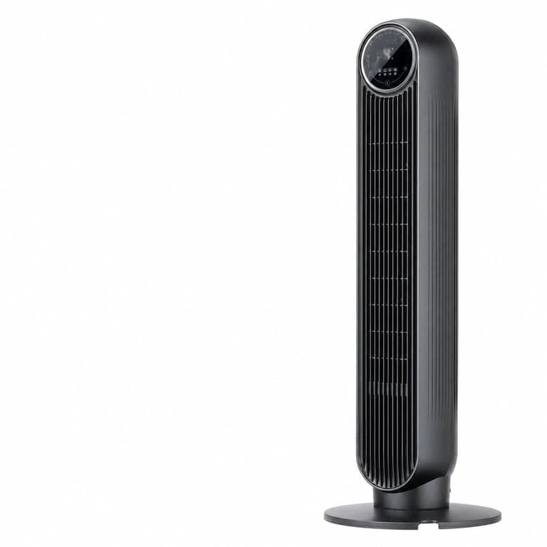 DREO Nomad One S Okos Toronyventilátor WiFi és Hangvezérléssel, 90 fokos Oszcilláció, 4 Mód, 4 Sebesség, 8 órás Időzítő, Fekete - Hiányos
