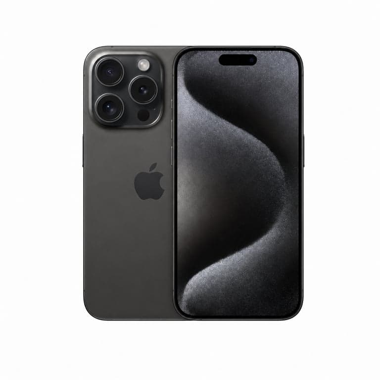 Apple iPhone 15 Pro 256 GB Fekete Titán okostelefon – használt, 89% akkumulátor, USB-C — hiányzik a c-s kábel (állapot: lásd a 2. képet)