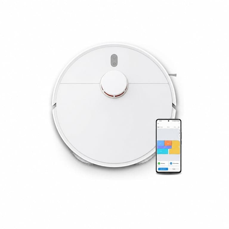 Xiaomi Robot Vacuum S10+ Robotporszívó és Felmosó, 4000 Pa, Fehér – Használt — A hozzá tartozó töltő hiányzik (állapot: lásd a 2. képet)