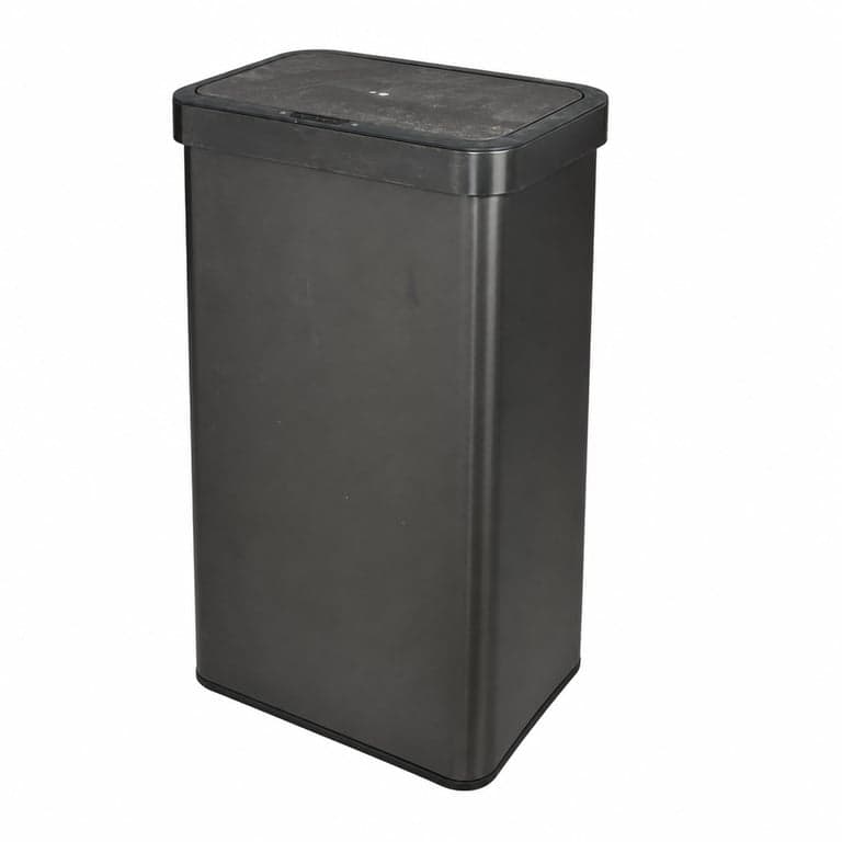 EKO 80 literes szenzoros szemetes rozsdamentes acél automatikus fedőnyitással Soft-Close Stay-Open — használt (állapot: lásd a 2. képet)