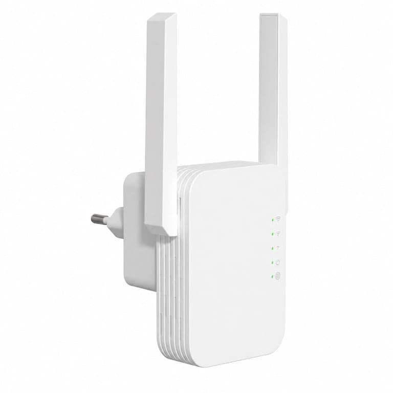 STRONG WiFi jelerősítő N300 Mbit/s, konnektoros WLAN repeater LAN porttal és WPS — A tápkábel hiányzik (állapot: lásd a 2. képet)