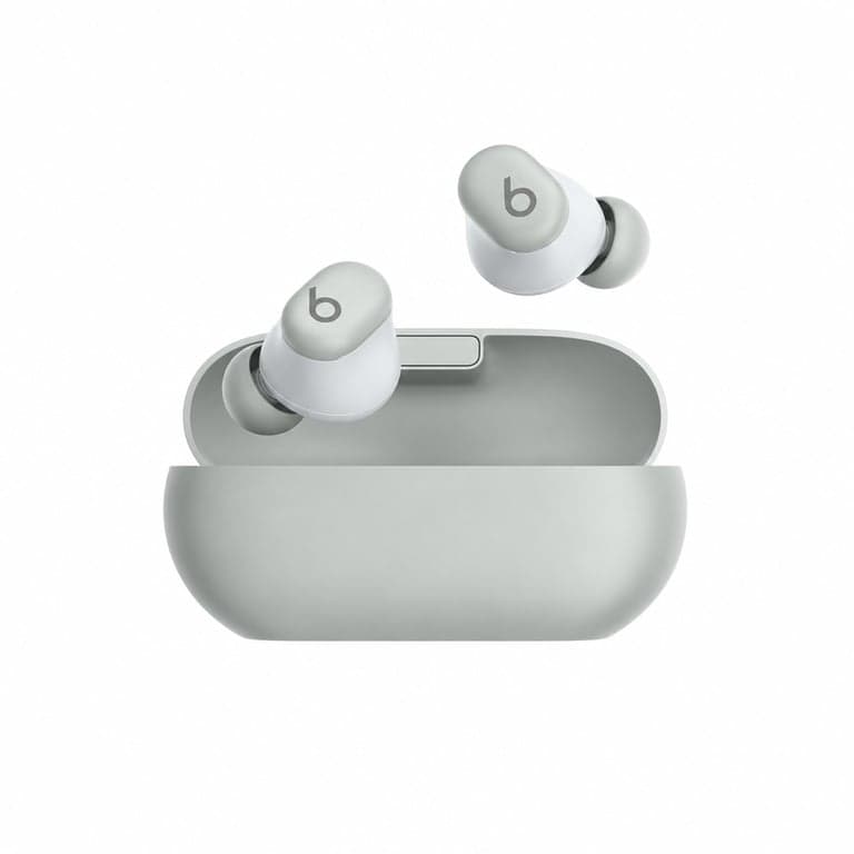 Beats Solo Buds Vezeték nélküli Bluetooth Fülhallgató Viharszürke színben, 18 óra — Az USB kábel nem tartozék (állapot: lásd a 2. képet)