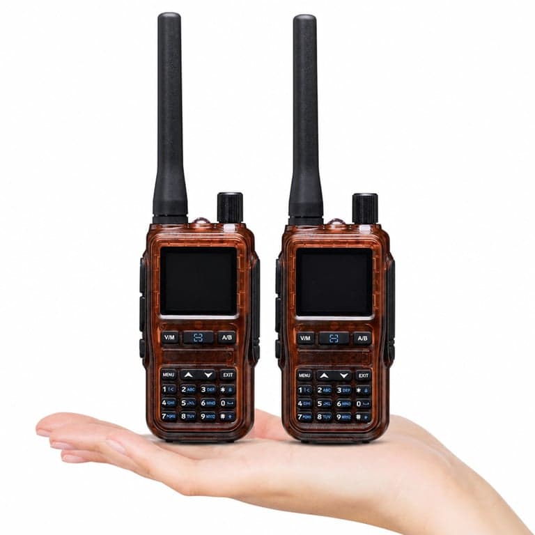 BAOFENG GT-5R Mini kétsávos walkie-talkie — hibás, alkatrésznek: Az egyik készülék túl melegszik és utána nem (állapot: lásd a 2. képet)