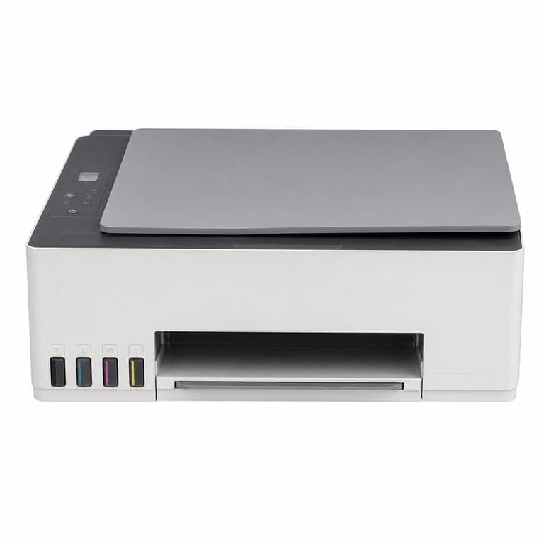 HP Smart Tank 5105 3 az 1-ben színes tintasugaras — hibás, alkatrésznek: görbült szkenner, fejérzékelési hiba (állapot: lásd a 2. képet)