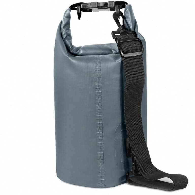 Unigear Dry Bag vízálló táska 2L hadizöld, vízálló zsák kajakhoz, raftinghoz — Vízálló telefontok hiányzik (állapot: lásd a 2. képet)