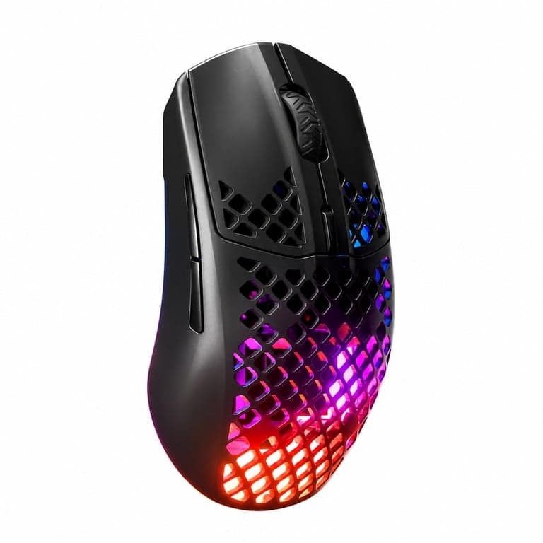SteelSeries Aerox 3 Wireless RGB Gaming Egér - 18 000 DPI TrueMove Air Optikai — hiányzó usb vevő (stick) (állapot: lásd a 2. képet)