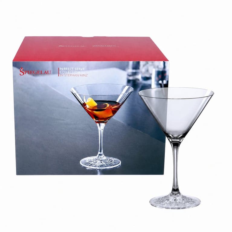Spiegelau Perfect Serve Martinis Pohár, 165 ml, Kristályüveg, Mosogatógépben Mosható, Átlátszó, 2 db (hiányos készlet)