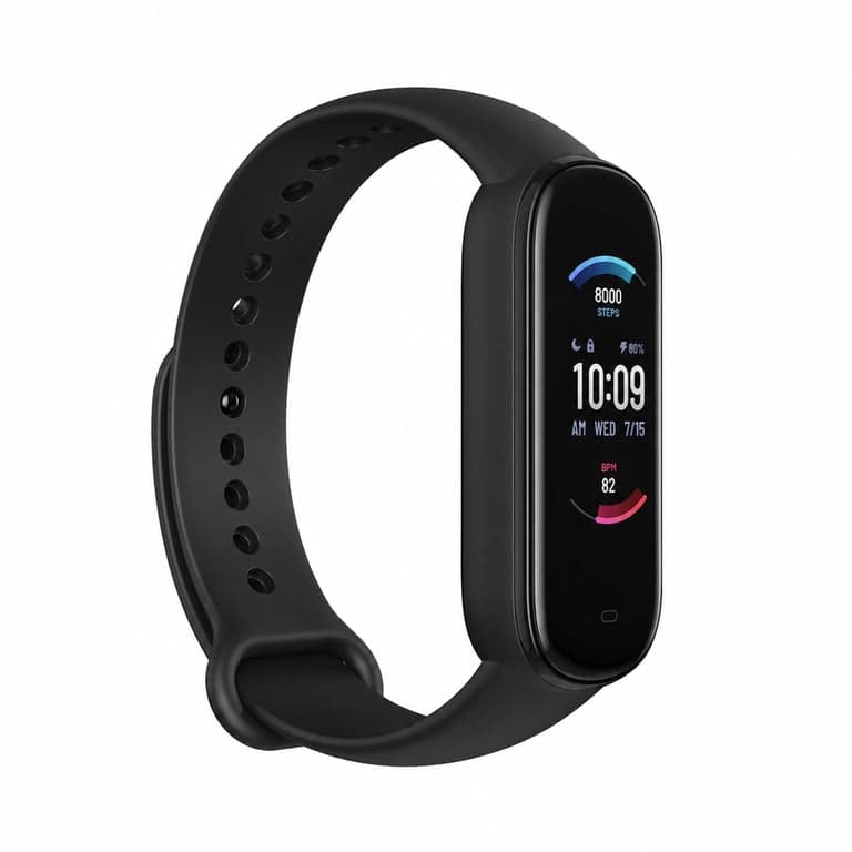 Amazfit Band 5 fitness tracker okoskarkötő - fekete — töltőkábel nélkül (állapot: lásd a 2. képet)