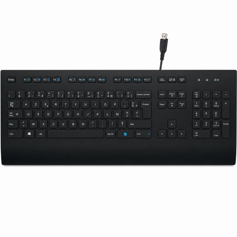 Logitech K280e Pro Vezetékes Üzleti Billentyűzet USB — teszteletlen (ossze van nyomódva a USB csatlakozó) (állapot: lásd a 2. képet)