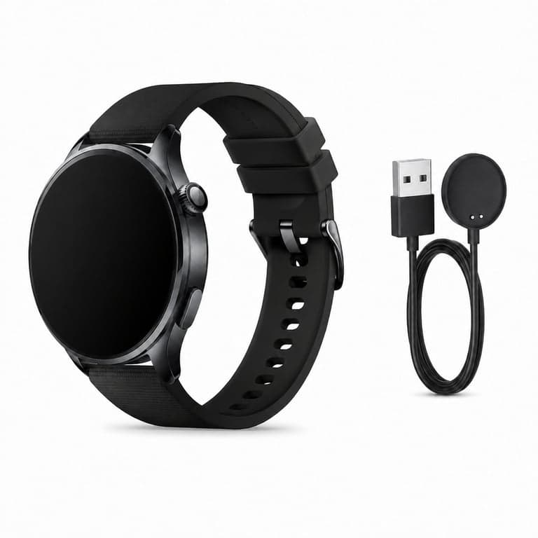 Xiaomi Watch 5 okosóra 47 mm, fekete, Google Wear OS, 1,54" zafír — hibás, alkatrésznek: nem veszi fel a töltést (állapot: lásd a 2. képet)