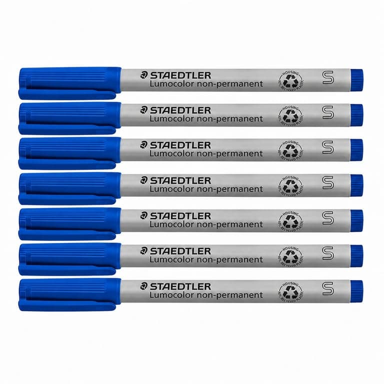 STAEDTLER Lumocolor 311 Non-Permanent marker, kék, S-es hegy 0,4 mm, 8 db (részleges szett, eredeti -ból)