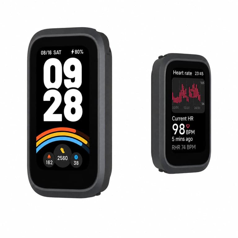 Xiaomi Smart Band 9 Active Okosóra Zöld, USB töltőkábellel, óraszíj nélkül, 37 — Az óraszíj nem tartozék nélkül (állapot: lásd a 2. képet)